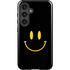 Black Happy Face Galaxy S25 Impact Case